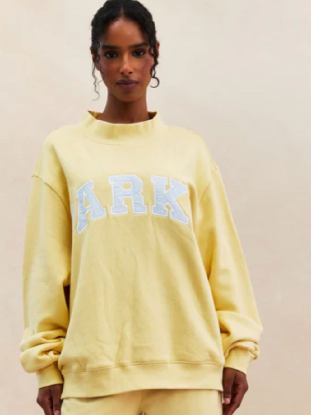 PARKE VARSITY MOCKNECK - BANANA CREAM - L/XL SOLD OUT ONLINE